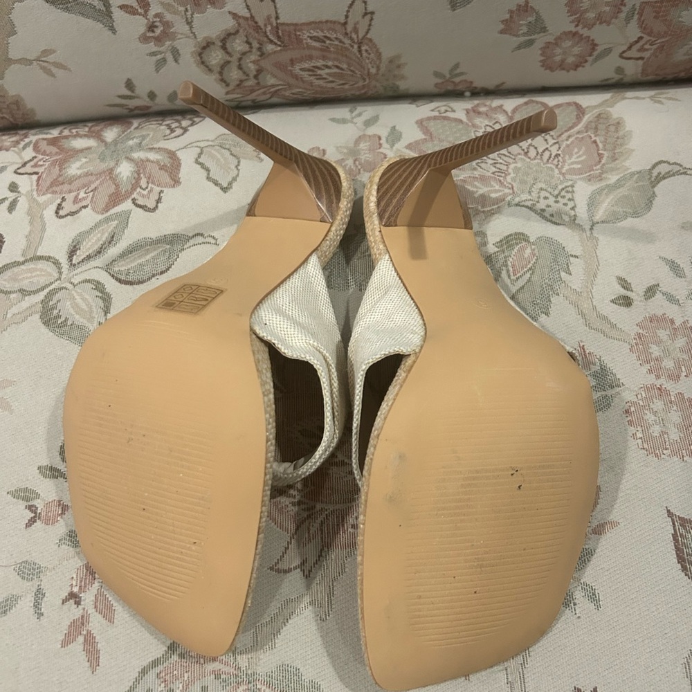 Public desire Cream Heeled Sandals - Picture 4 of 6